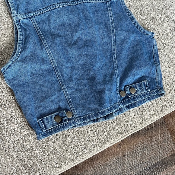 Tommy Hilfiger Vintage Y2K Denim Vest - Size M‎ - Picture 5 of 5